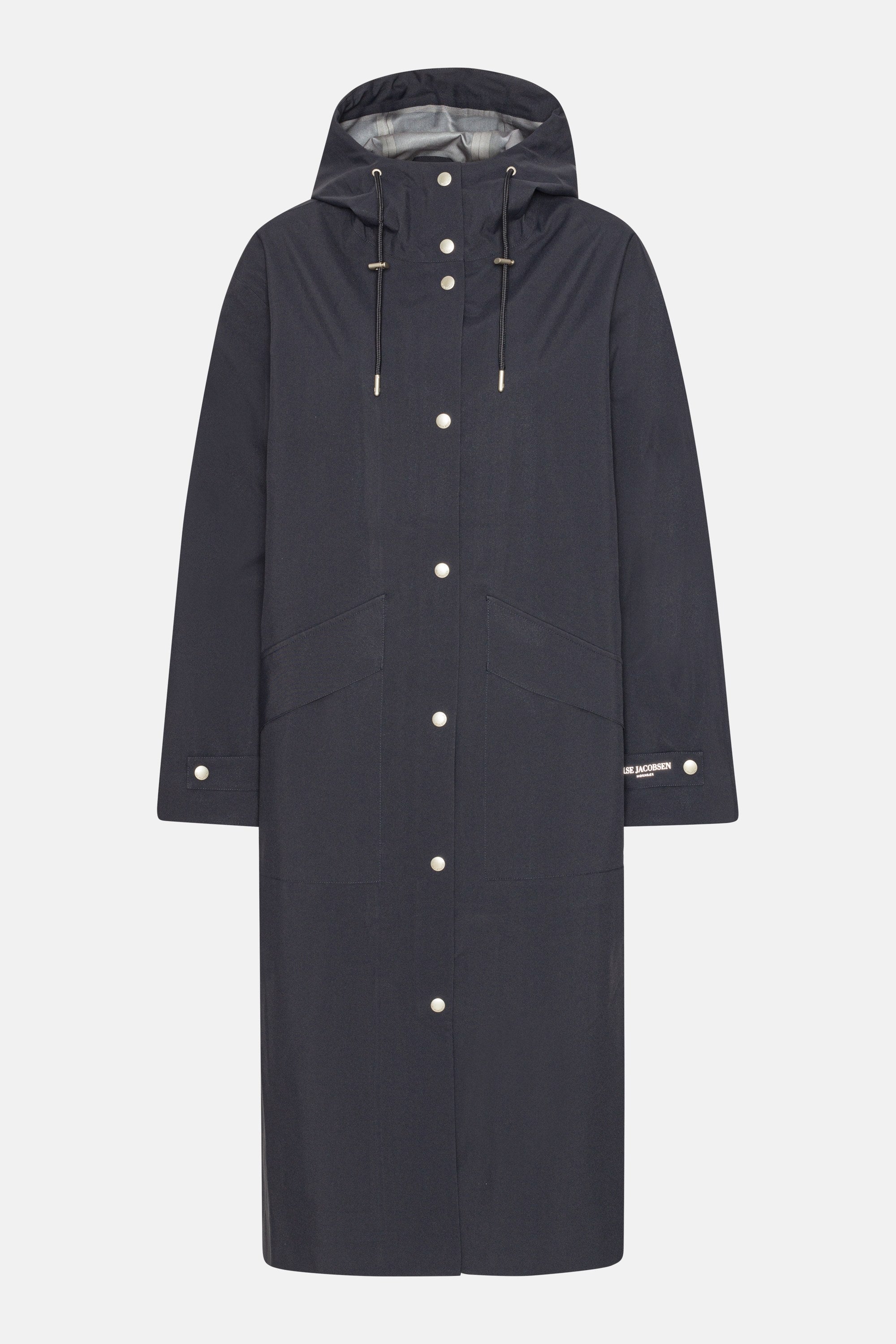Long Rain Coat - Dark Indigo